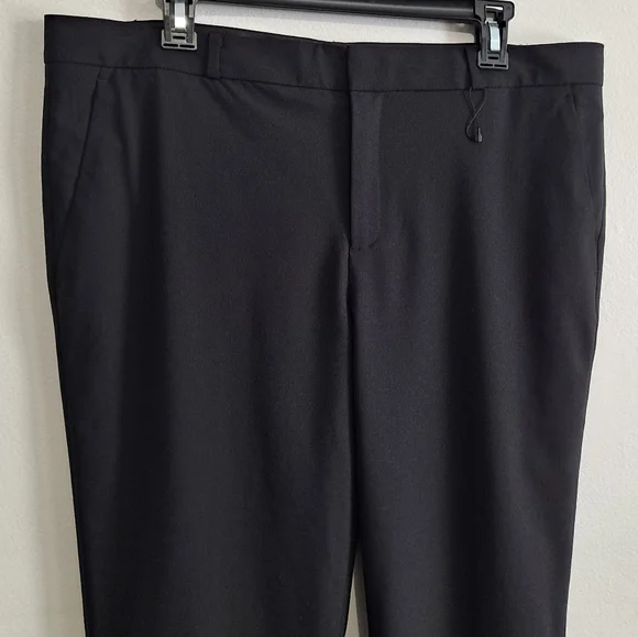 Banana Republic Black Pants Size 14 Avery Wool Blend - Picture 4 of 8